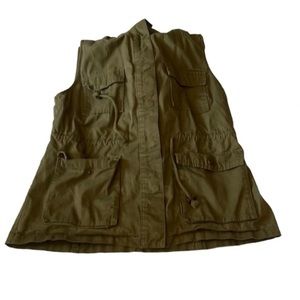 Love Tree Army Green Military Style Vest Size L